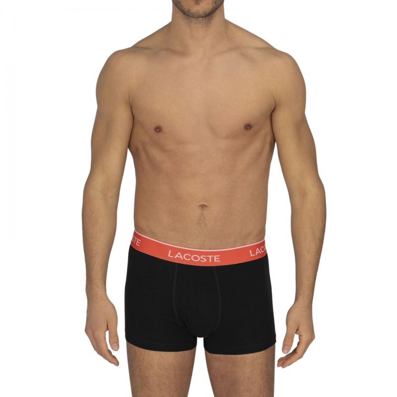 Lacoste_3-erSet_Trunks_Schwarz_mitverschiedenfarbigemWebbund