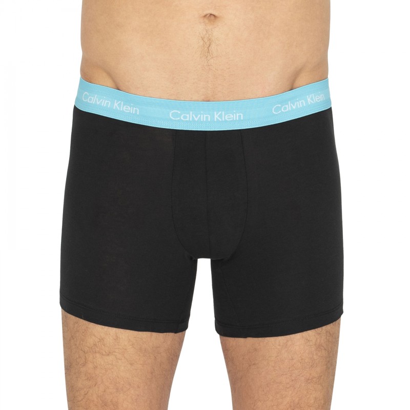 CalvinKlein_5-erSetBoxerBriefs_Schwarz_Priude_mitverschiedenfarbigemWebbund