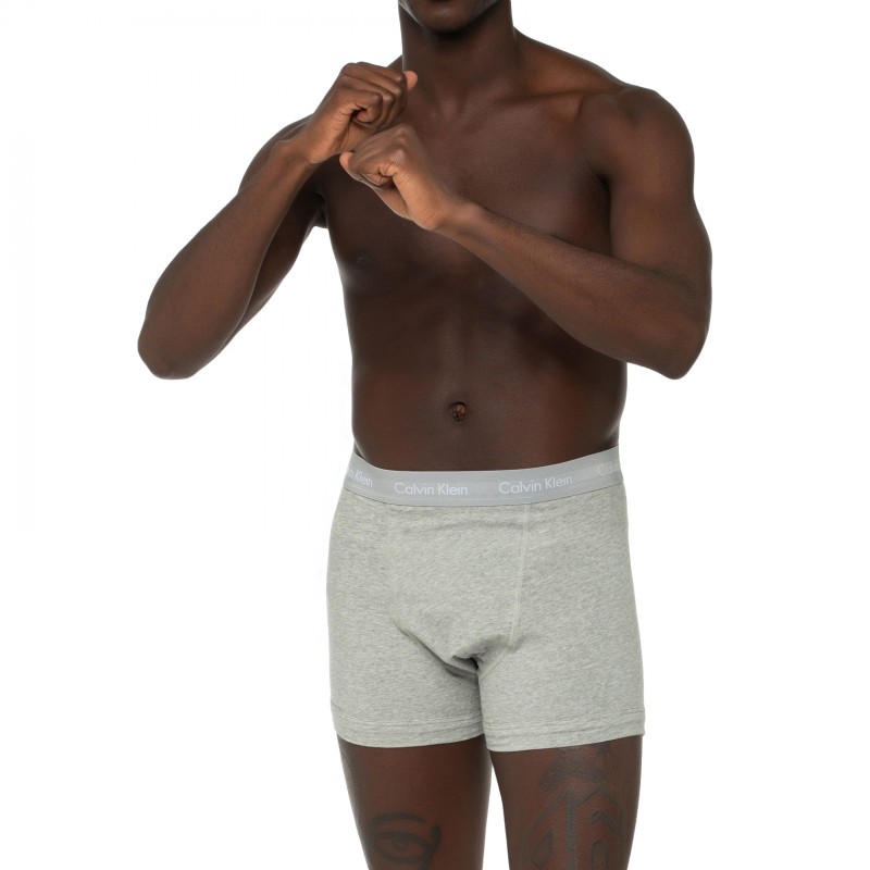 Boxerman_Herrenunterwäsche_Boxershorts_Calvin Klein_3-er Set_Trunks_Grau