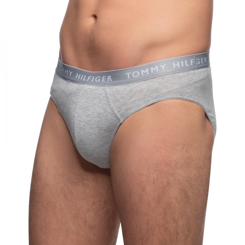 Boxerman_Herrenunterwäsche_Tommy Hilfiger_3-er Set_Slips_Schwarz Grau & Weiß