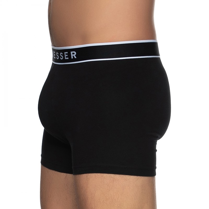 Boxerman_Herrenunterwäsche_Boxershorts_Schiesser_3-er Set_Trunks_Schwarz