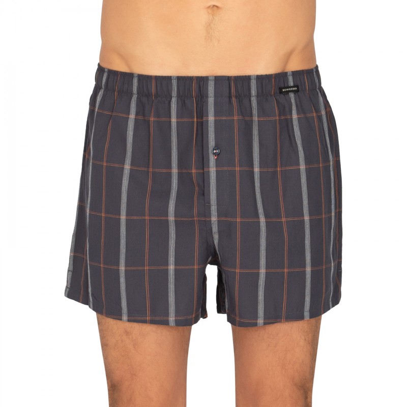 Schiesser_2-erSet_Boxershorts_Blau&Blau_kariert