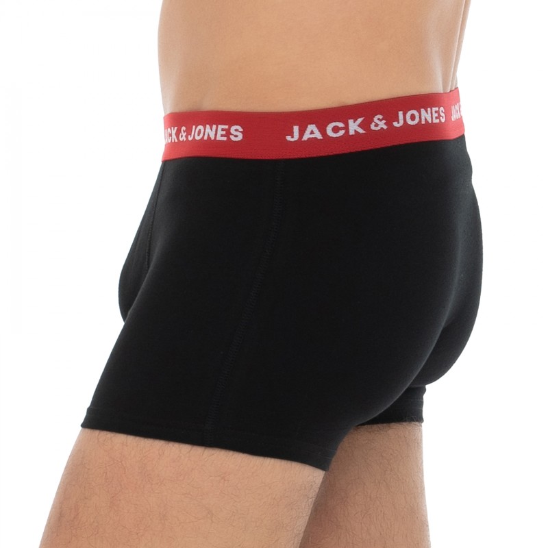 Jack&Jones_7-erSet_Trunks_Schwarz_mitverschiedenfarbigemWebbund
