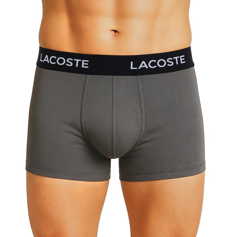 Boxerman_Herrenunterwäsche_Boxershorts_ Lacoste_5-er Set_Trunks_Grau