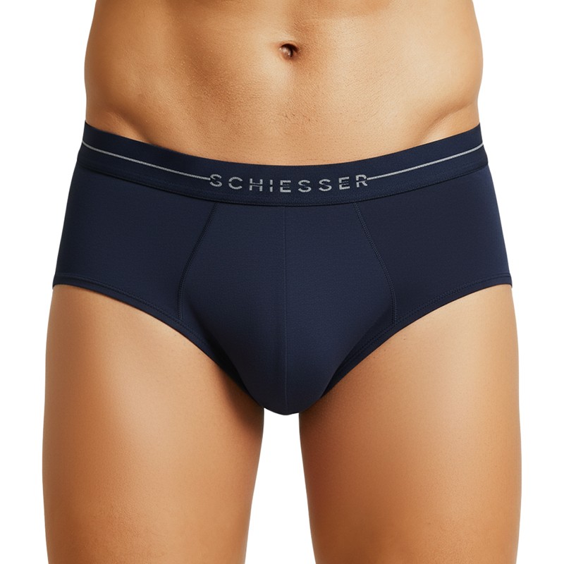 Schiesser_2-erSet_Slips_Dunkelblau