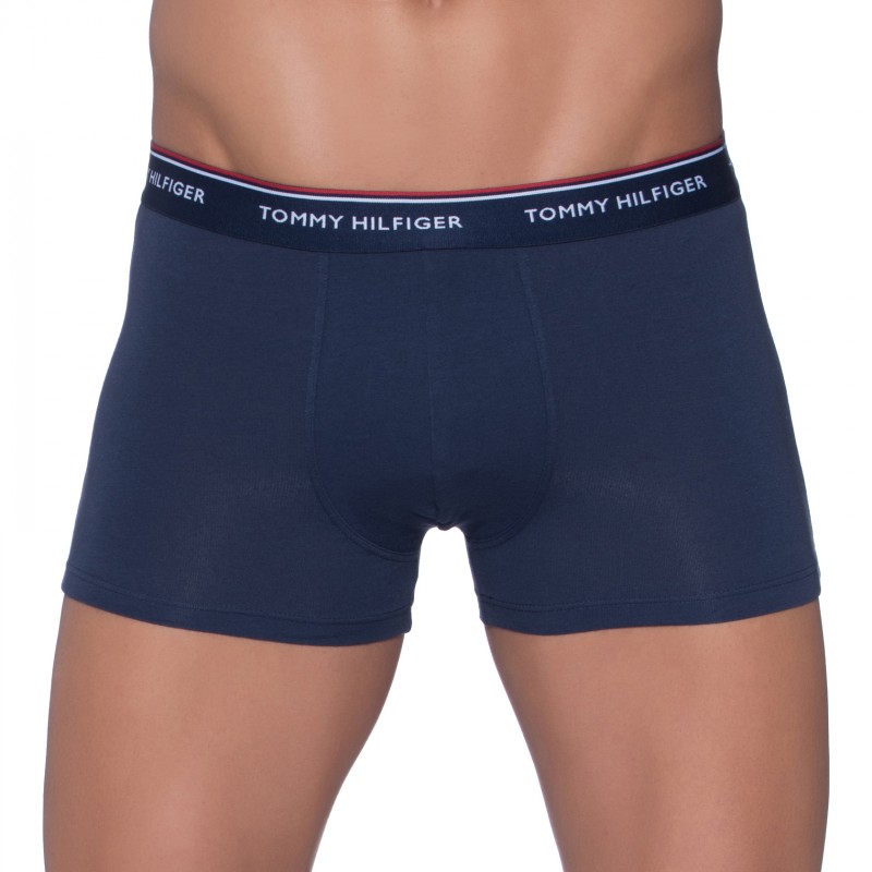 Tommy Hilfiger_3-er Set_Trunks_Dunkelblau_schwarzem Bund
