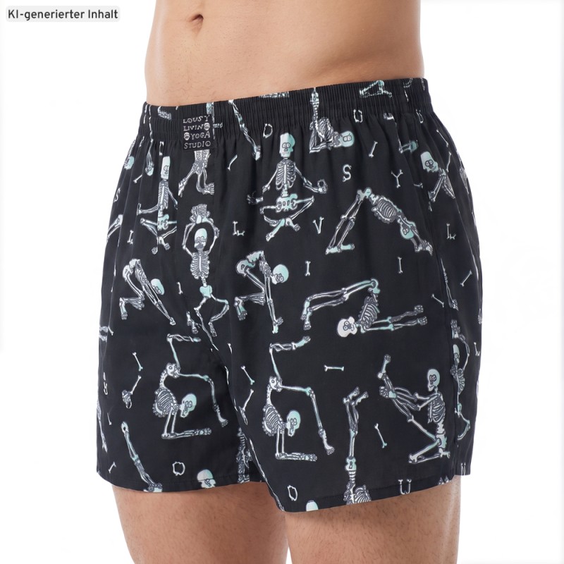 LousyLivin_3-erSet_Boxershorts_Schwarz_mitMotiv