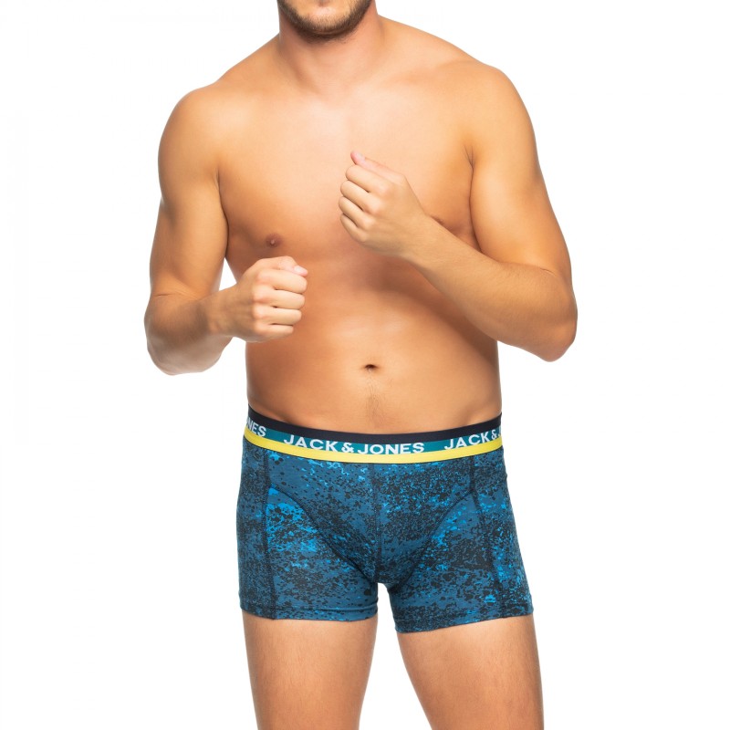 Boxerman_Herrenunterwäsche_Boxershorts_Jack & Jones_3-er Set_Trunks_Blau Olivgrün Petrol