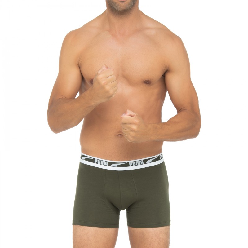 Boxerman_Herrenunterwäsche_Puma_2-er Set_Boxer_Schwarz & Khaki