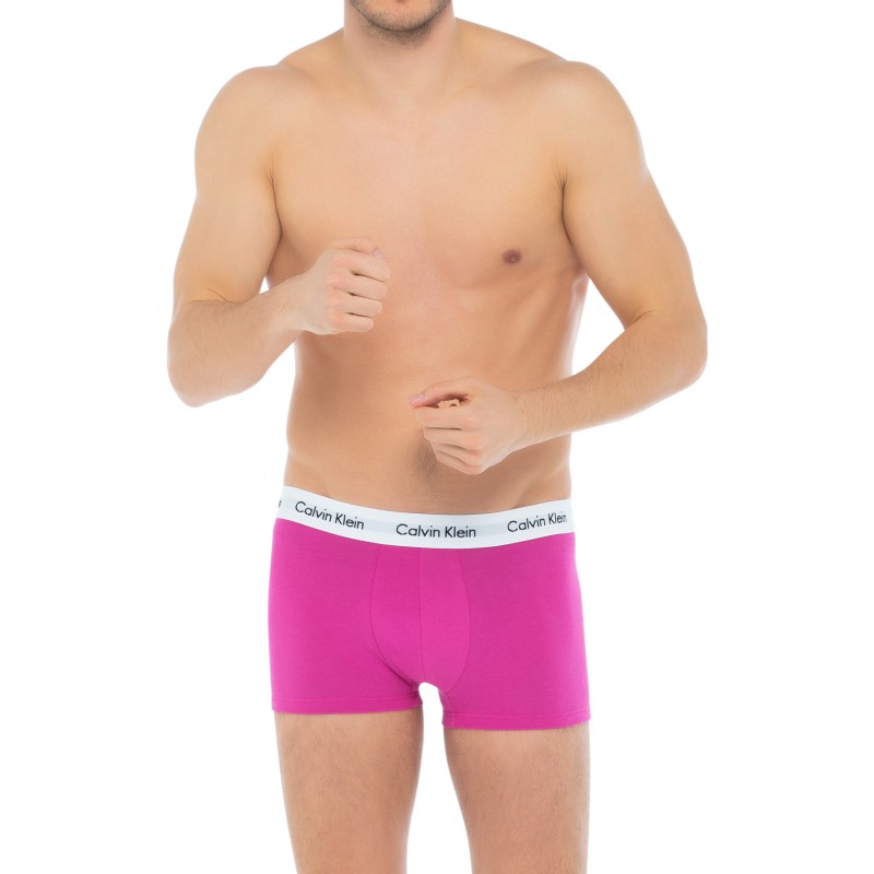CalvinKlein_3-erSet_LowRise_Trunks_Grau,Pink&Lila