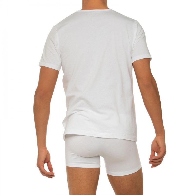 Boxerman_Herrenunterwäsche_Bodywear_Athleisurewear_Seidensticker_V-Neck_T-Shirt_Weiß