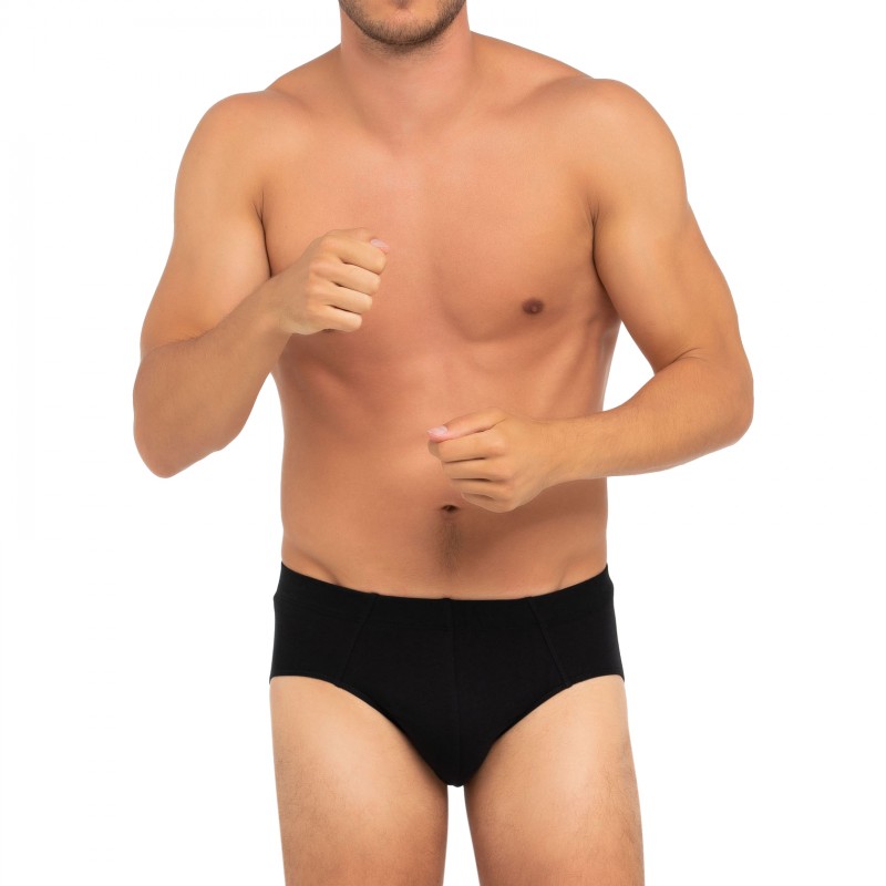 Schiesser 3-er Set Slips Schwarz