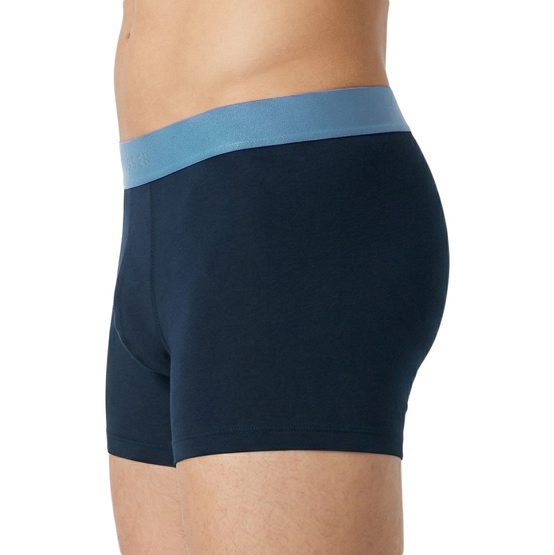 Schiesser_3-er Set_Shorts_Schwarz_mit_mehrfarbigen_Webbund