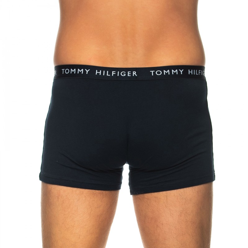 Boxerman_Herrenunterwäsche_Boxershorts_Tommy Hilfiger_3-er Set_Trunks_Dunkelblau Weiß & Rot