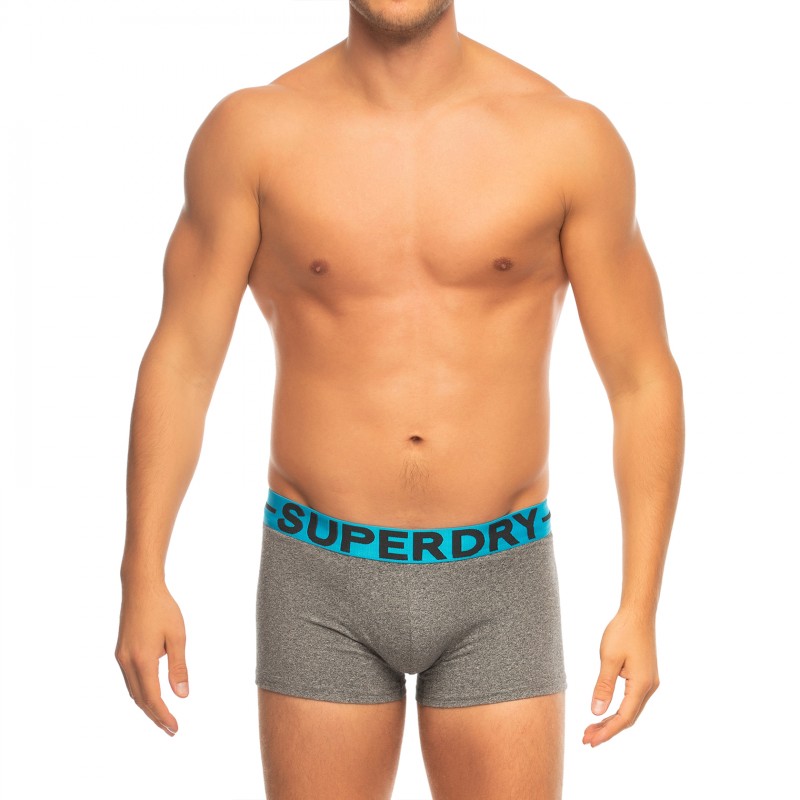 Superdry_2-erSet_BoxerBriefs_Grau,Schwarz&Türkis