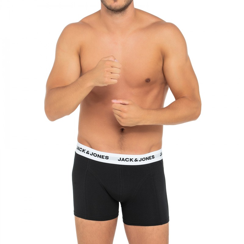 Jack & Jones 3-er Set Trunks Schwarz