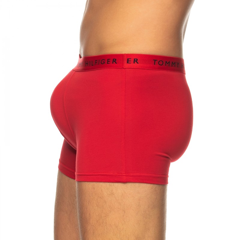 Boxerman_Herrenunterwäsche_Boxershorts_Tommy Hilfiger_3-er Set_Trunks_Dunkelblau Weiß & Rot