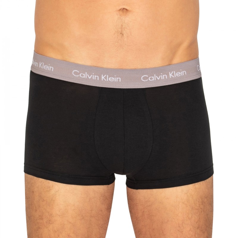 CalvinKlein_3erSet_LowRiseTrunks_Schwarz_mitverschiedenfarbigemWebbund