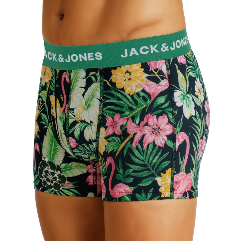 Jack & Jones 3-er Set Trunks Blau & Grün mit Motiv