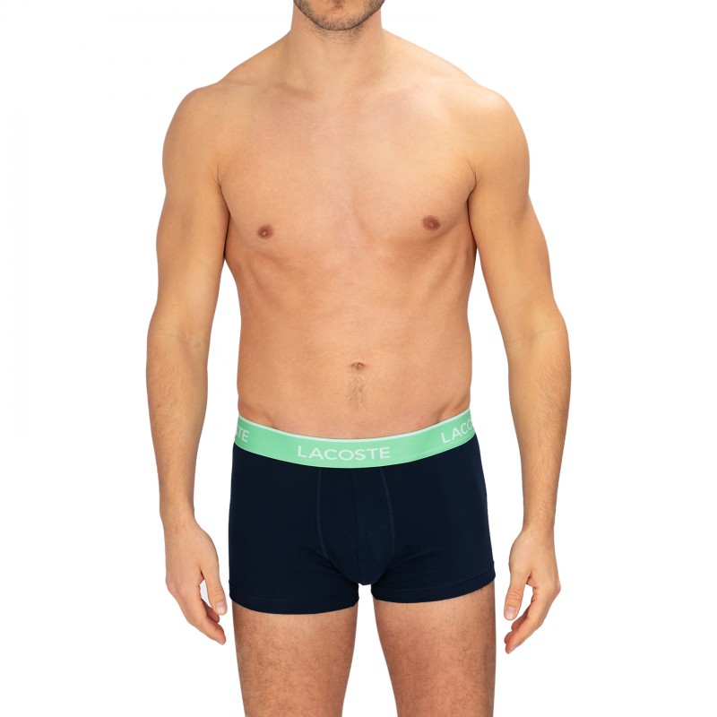 Lacoste_3-erSet_Trunks_Dunkelblau_mitverschiedenfarbigemWebbund