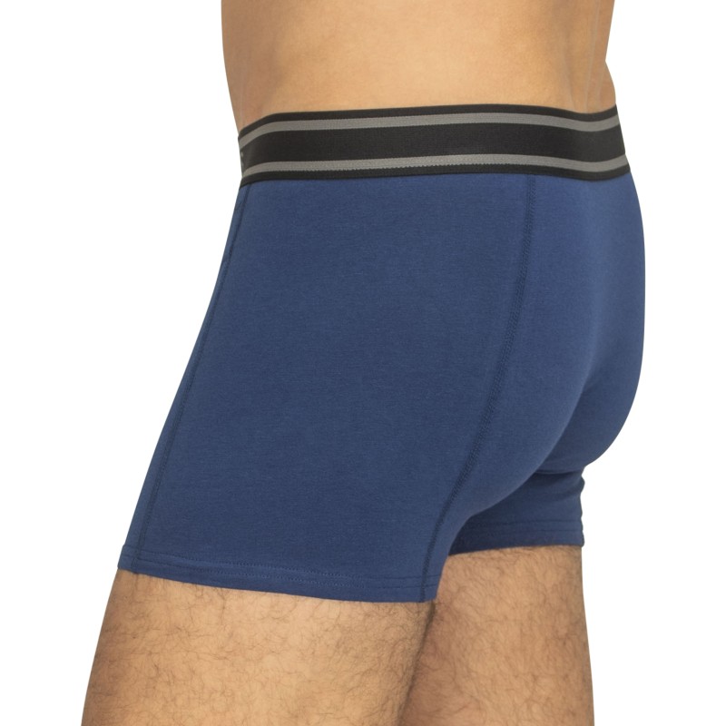 Jack&Jones_5-er_Set_Trunks_Schwarz_Grau_&_Blau_verschiedenfarbigen_Webbund