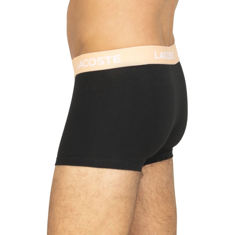 Lacoste 5-er Set Trunks Schwarz mit verschiedenfarbigem Webbund