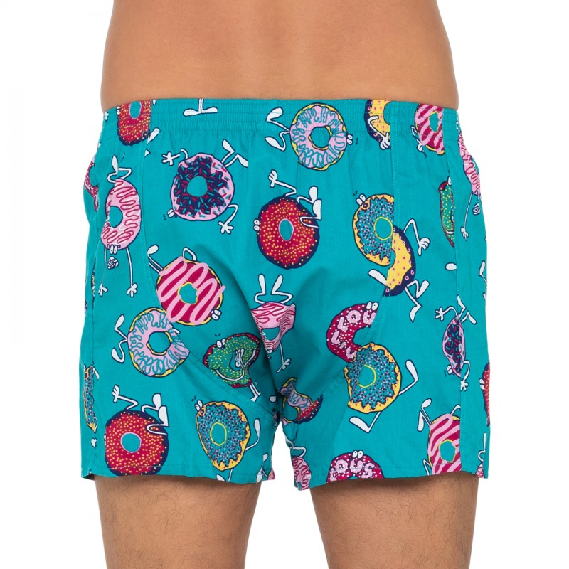 LousyLivin_2-erSet_Boxershorts_Türkis&Lila_mitDonut-Print