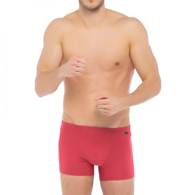 Hanro_2-erSet_Trunks_Rot&Grau