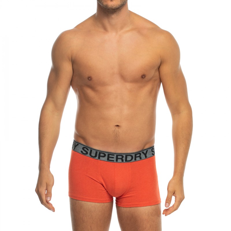 Superdry_3-erSet_Trunks_Schwarz,Orange&Grau