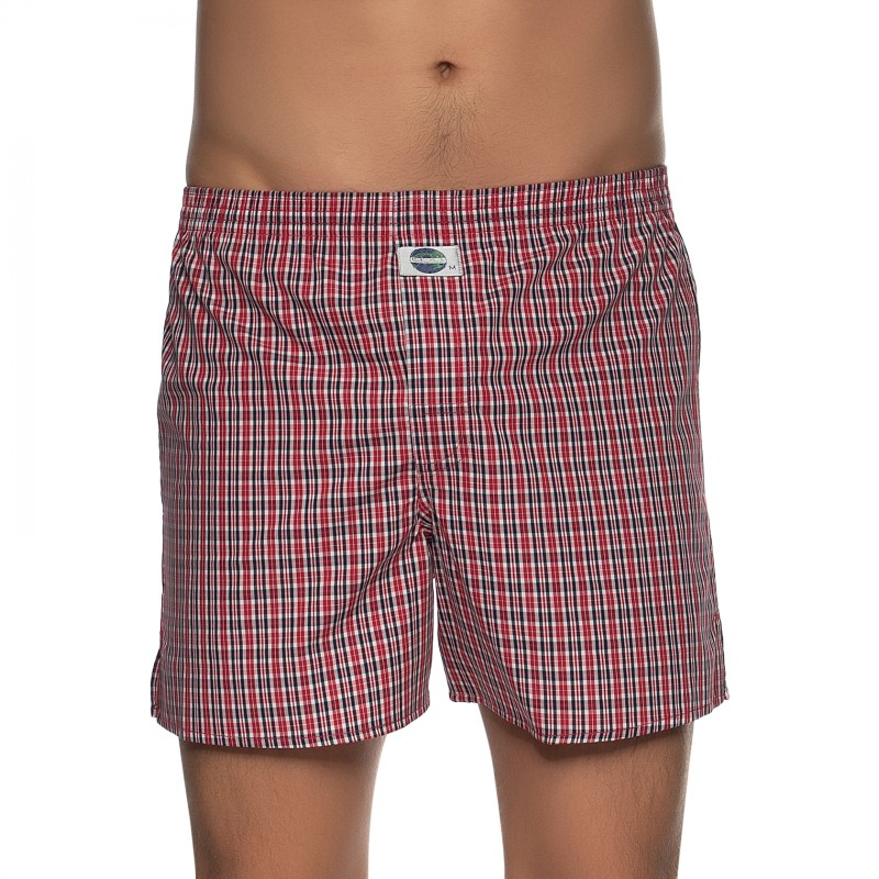 Boxerman_Herrenunterwäsche_D.E.A.L International_Boxershorts_Rot_Kariert