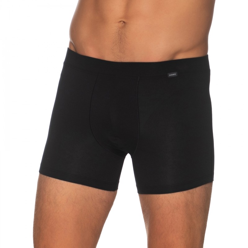 Boxerman_Herrenunterwäsche_Boxershorts_Retroshorts_Hanro_Pants_Schwarz