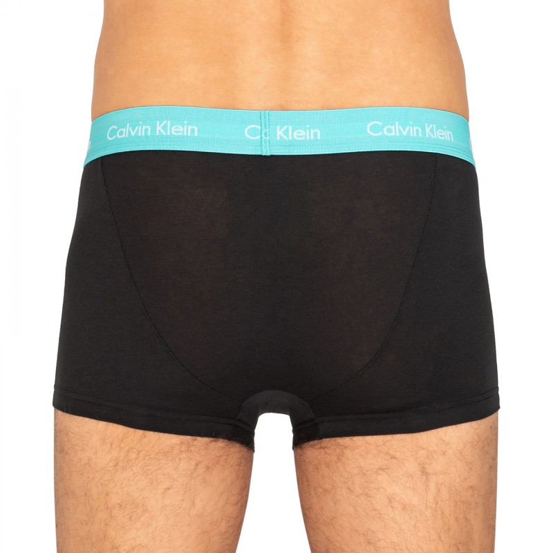 CalvinKlein_3erSet_LowRiseTrunks_Schwarz_mitverschiedenfarbigemWebbund