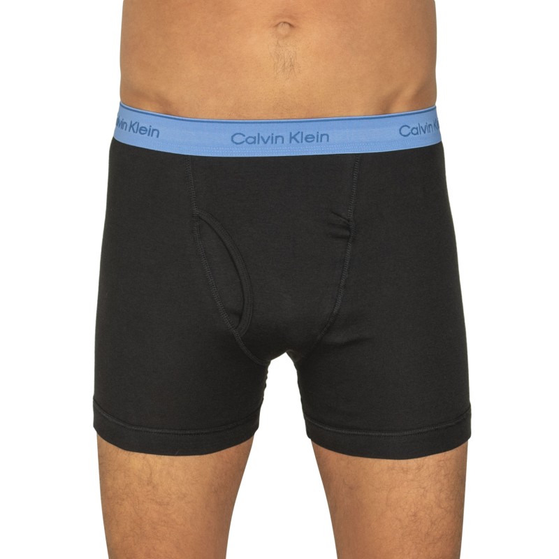CalvinKlein_3-erSet_BoxerBriefs_Schwarz_mitverschiedenfarbigem_Webbund