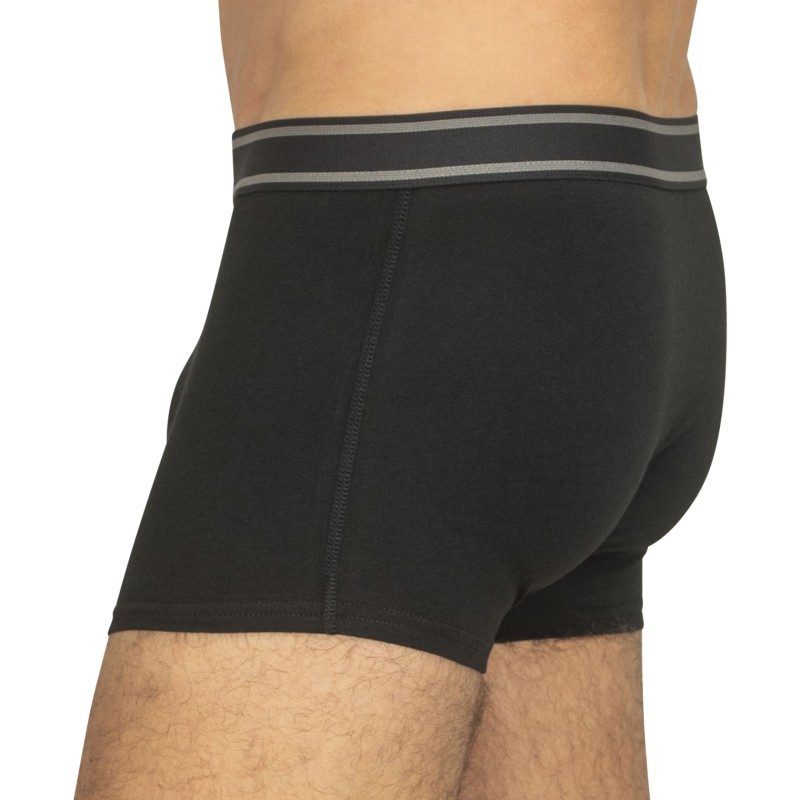 Jack & Jones 5-er Set Trunks Schwarz, Grau & Blau mit verschiedenfarbigen Webbund