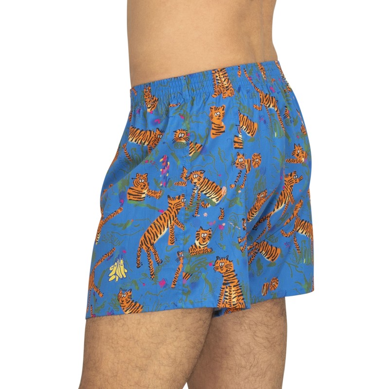 Lousy Livin Boxershorts 2-er Set Blau & Rot mit All-Over-Print