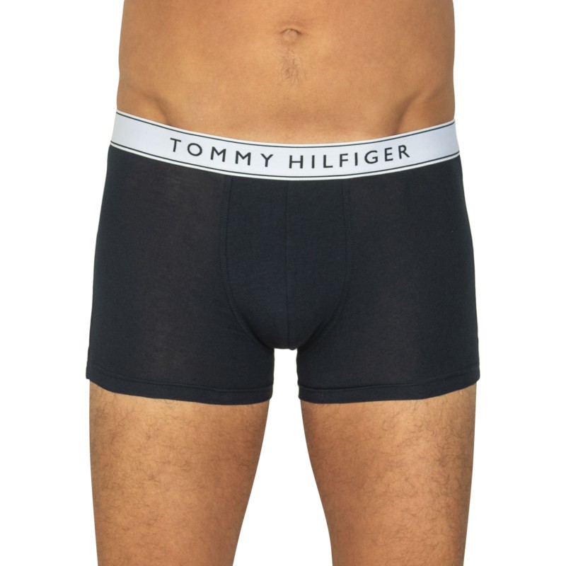 TommyHilfiger_3-erSet_Trunks_Schwarz_mitverschiedenfabigemWebbund