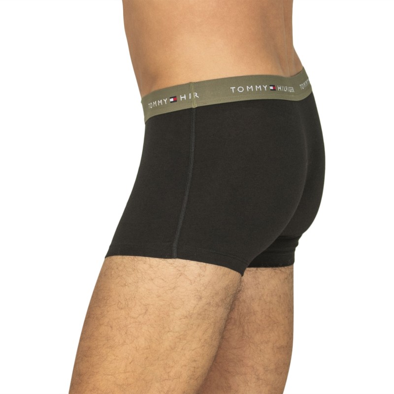 TommyHilfiger_3-erSet_Trunks_Schwarz_mitverschiedenfabigemWebbund