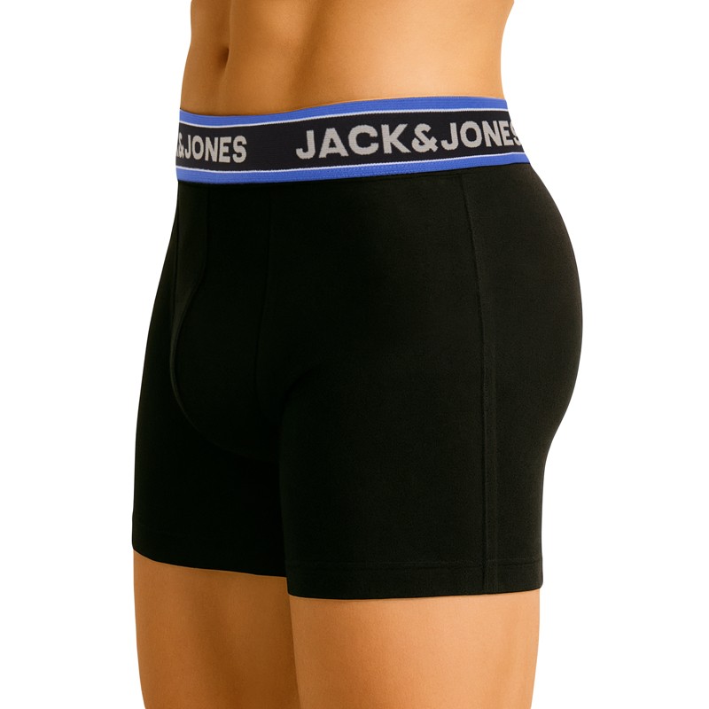 Jack & Jones_3-er Set_Trunks_Schwarz_Blau_Weiß