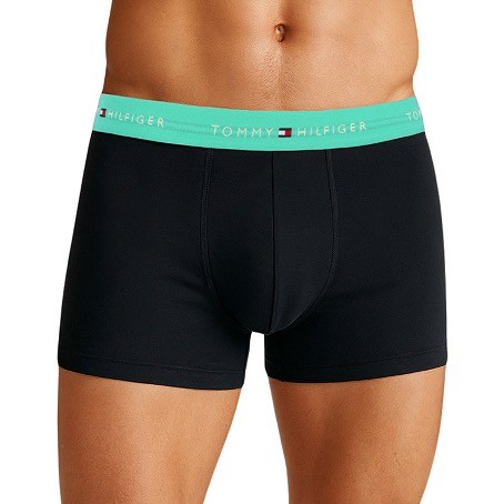 Tommy Hilfiger 3-er Set Trunks Schwarz mit verschiedenfarbigem Webbund