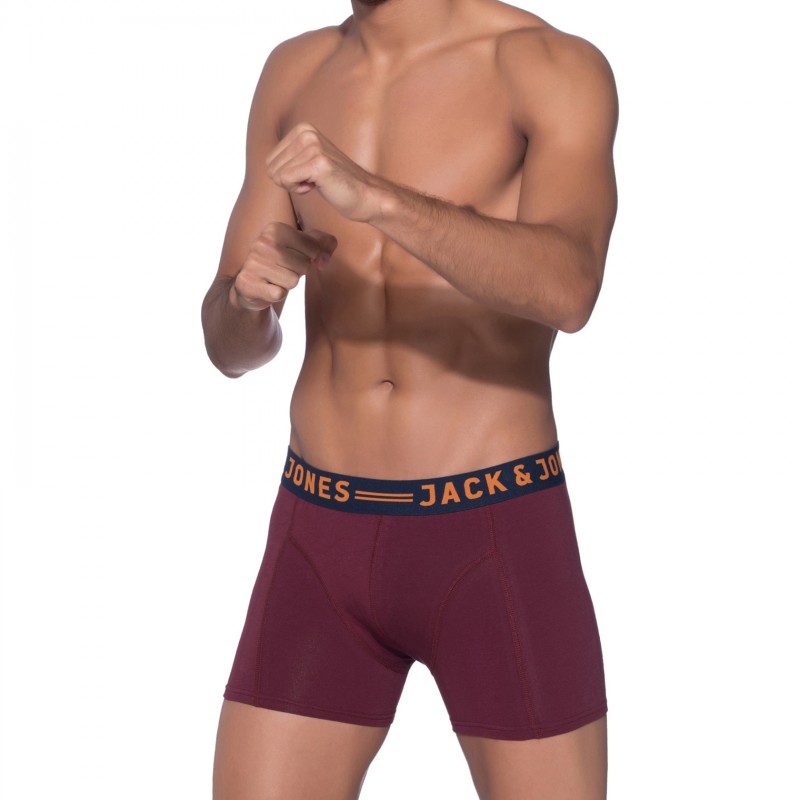Jack & Jones_3-er Set_Trunks_Bordeaux