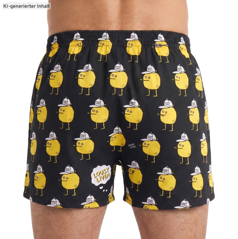 LousyLivin_3-erSet_Boxershorts_Schwarz_mitMotiv
