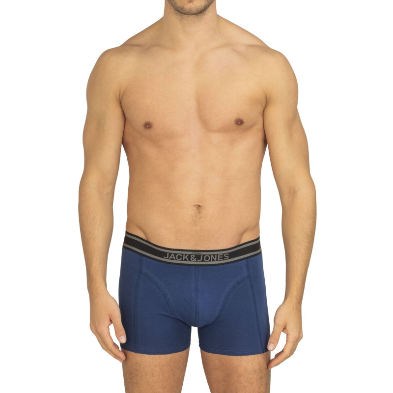 Jack&Jones_5-er_Set_Trunks_Schwarz_Grau_&_Blau_verschiedenfarbigen_Webbund