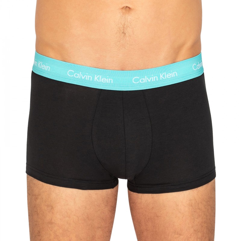 CalvinKlein_3erSet_LowRiseTrunks_Schwarz_mitverschiedenfarbigemWebbund