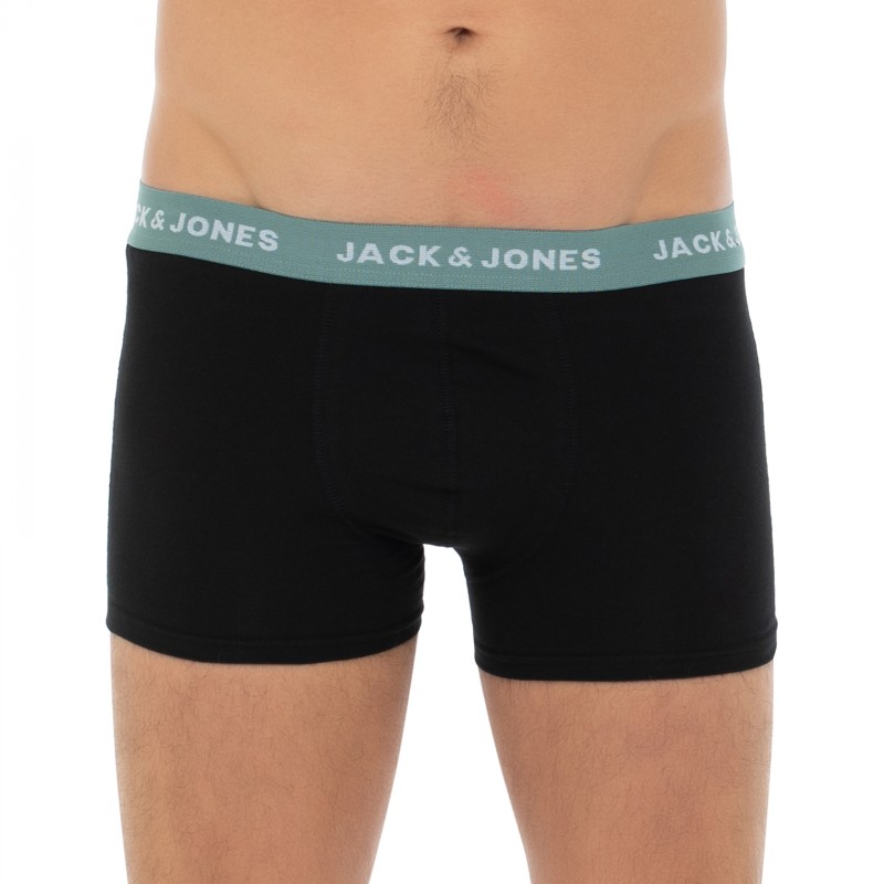 Jack&Jones_7-erSet_Trunks_Schwarz_mitverschiedenfarbigemWebbund