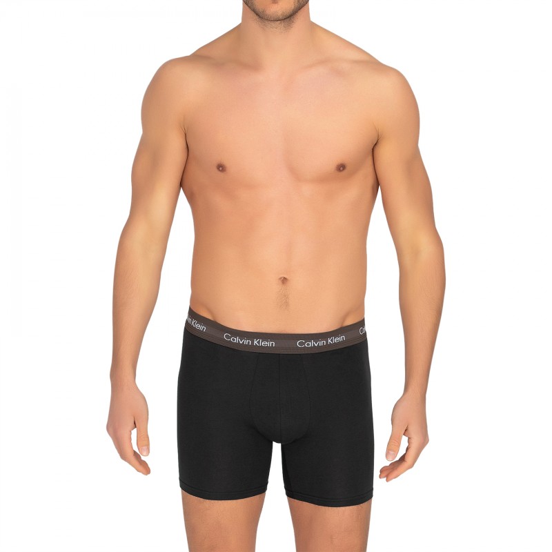 CalvinKlein_5-erSetBoxerBriefs_Schwarz_mitverschiedenfarbigemWebbund