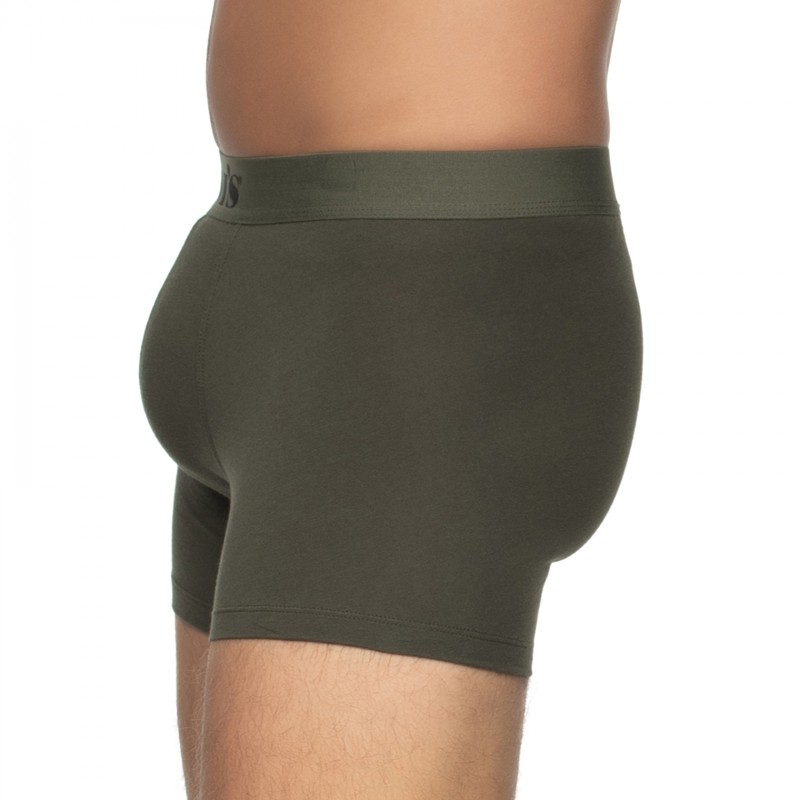 Boxerman_Herrenunterwäsche_Boxershorts_Levi's_2-er Set_Boxer Briefs_Khaki Grün Katiert