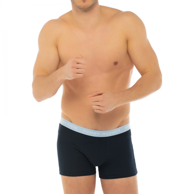 TommyHilfiger_3-erSet_Trunks_Dunkelblau_mitverschiedenfarbigemWebbund