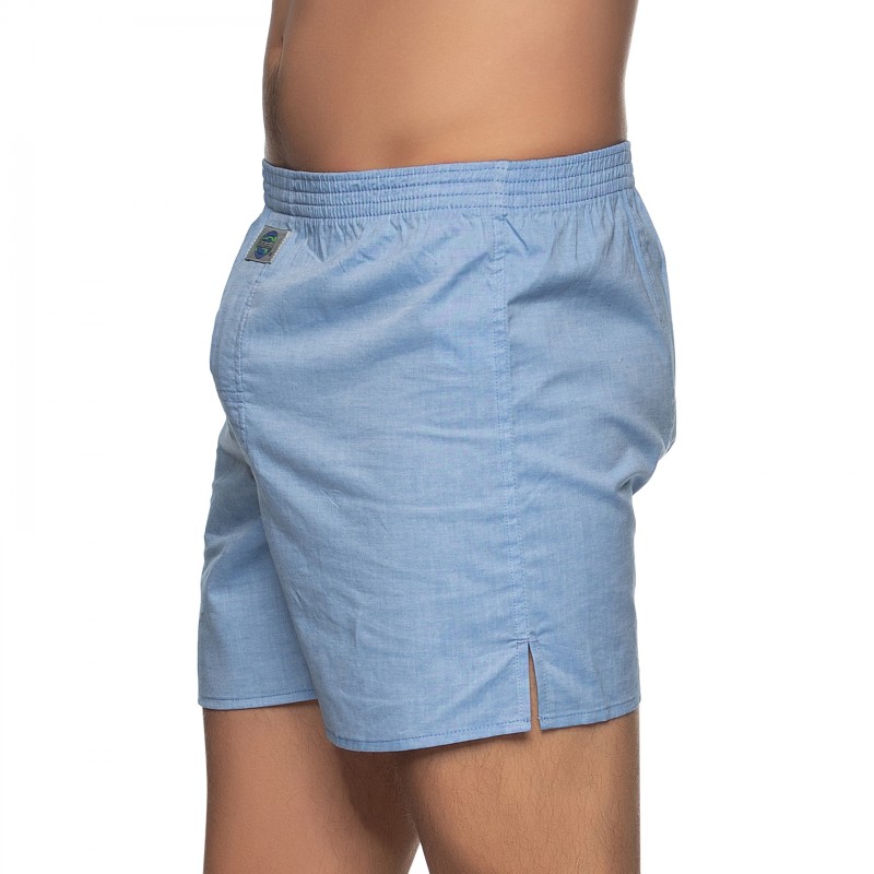 Boxerman_Herrenunterwäsche_D.E.A.L International_Boxershorts_Blau_Chambray