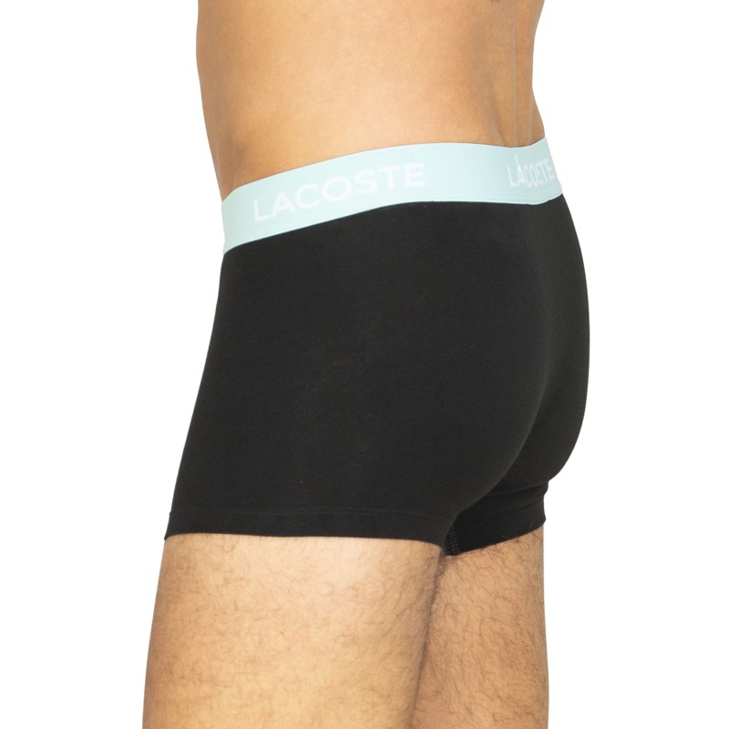 Lacoste 5-er Set Trunks Schwarz mit verschiedenfarbigem Webbund
