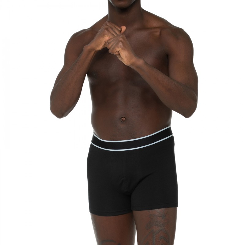 Boxerman_Herrenunterwäsche_Boxershorts_Schiesser_3-er Set_Trunks_Schwarz